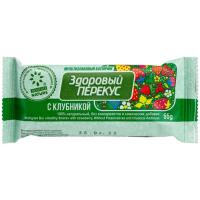 Батончик Здоровый перекус 55гр клубника