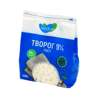 Творог Lactica 9% 400г стабило бэг