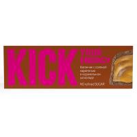 Батончик KICK energy 45гр с соленой карамелью в карамельном шоколаде
