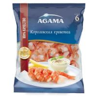 Креветки королевские №6 в/м очищ. с хвостом 850гр AGAMA