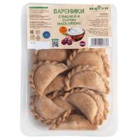 Вареники с вишней и сыром маскарпоне п/ф 350гр на цельнозерновой муке /конт/