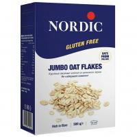 Хлопья NORDIC овсяные безглютеновые крупные 500гр к/к