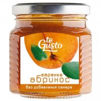 Варенье Te Gusto 300г абрикос с яблочным соком ст/б без сахара