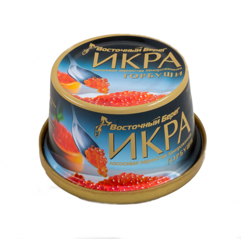 Икра горбуши Восточный берег заморож 125гр ж/б