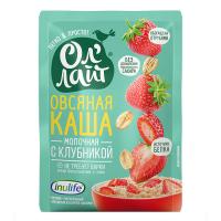 Каша овсяная Оллайт 40гр молочная с клубникой 