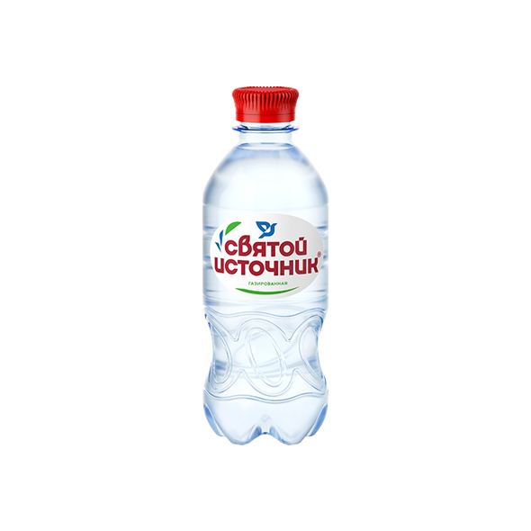 Вода Святой Источник 0,33л газ пл/б