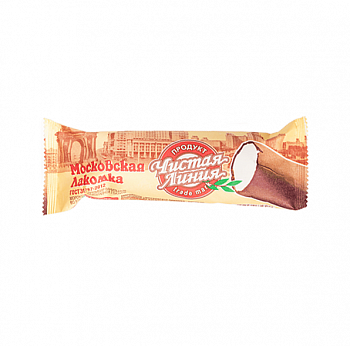 Мороженое Чистая линия Лакомка Московская 80гр трубочка 